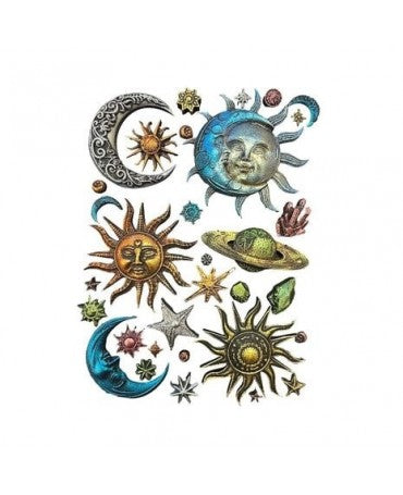 Molde STAMPERIA silicona A5 Sun and Moon 2