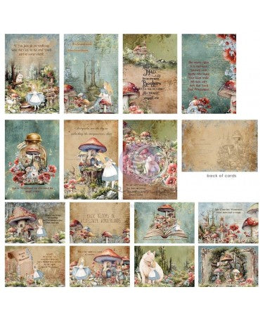 SET Tarjetas PRIMA Return To Wonderland 4x6 Inch Journaling Cards Alice 2