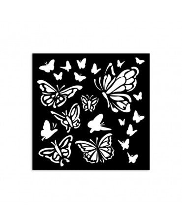 STENCIL Stamperia 12x12 cm House of Roses Papillon 1