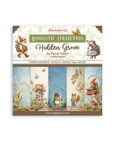 COLECCIÓN 30x30 STAMPERIA Hidden Grove 1