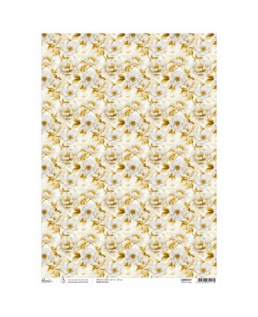 Papel Arroz CIAO BELLA A3 White roses 1