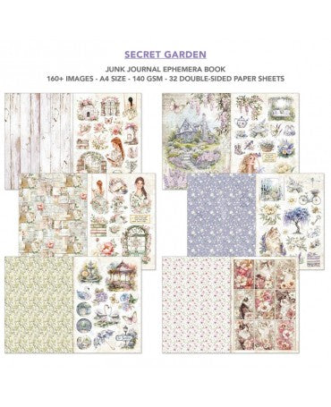 Ephemera Book A4 Secret Garden 2