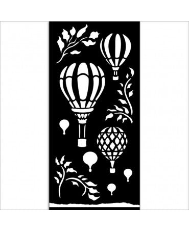 STENCIL Stamperia 12x25cm Timeless Air Balloons 1