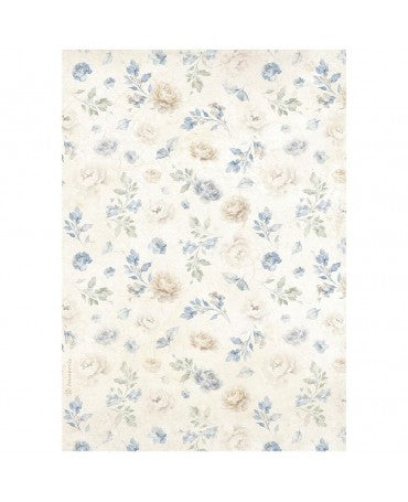 Papel arroz Stamperia A4 Timeless Small Flowers Pattern 1