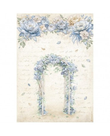 Papel arroz Stamperia A4 Timeless Arch 1
