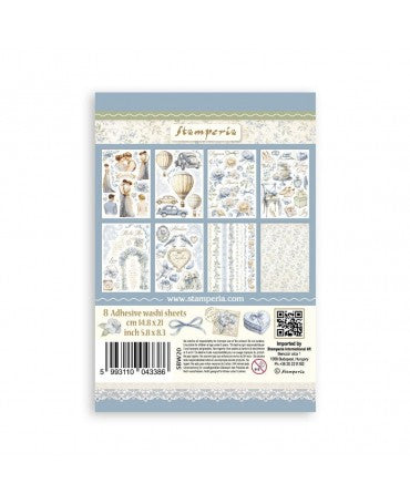 Washi Tape STAMPERIA 8 HOJAS A5 Timeless 2