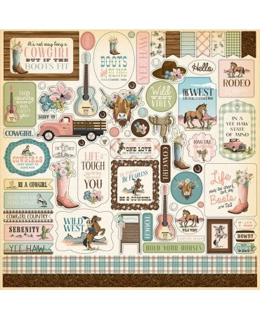 COLECCIÓN 30x30 CARTA BELLA Cowgirl 2
