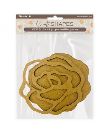 Madera Silueta DM stamperia Venice City of Art Roses 1