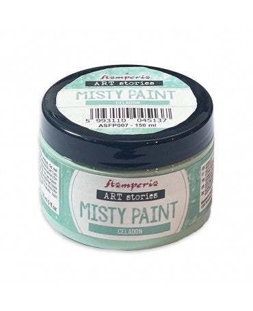 Pintura Metallic MISTY PAINT Stamperia Celadon 1