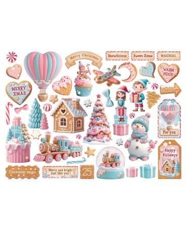 DIE CUTS STAMPERIA CANDY CHRISTMAS 2