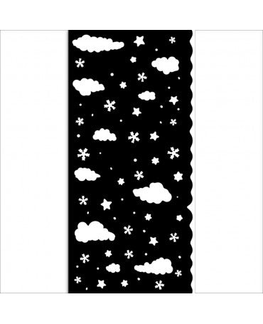 STENCIL Stamperia 12x25cm CANDY CHRISTMAS Nubes 1