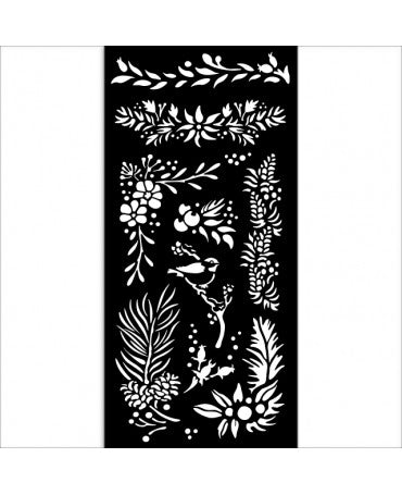 STENCIL Stamperia 12x25cm OWL´S HOUSE ramas 1