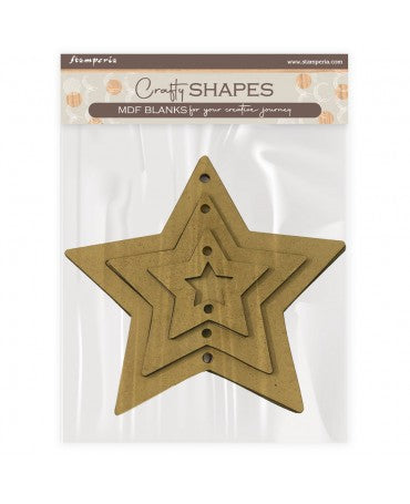 Madera Silueta DM stamperia OWL´S HOUSE Estrellas 1