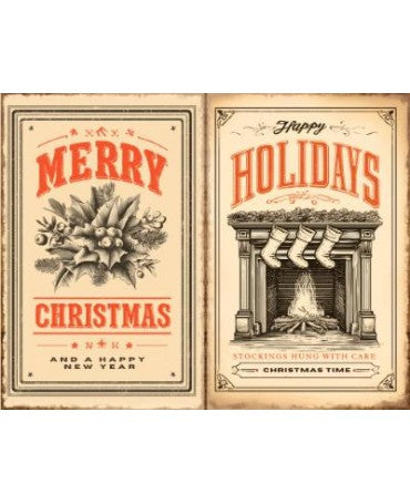 Papel Seda A4 Navidad Vintage 1 1