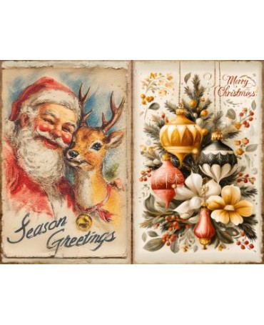 Papel Seda A4 Navidad Vintage 2 1