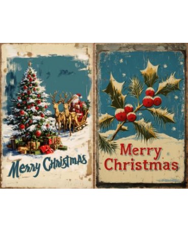 Papel Seda A4 Navidad Vintage 5 1