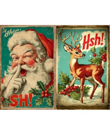 Papel Seda A4 Navidad Vintage 10 1