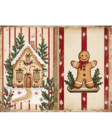 Papel Seda A4 Navidad Vintage cocina 3 1
