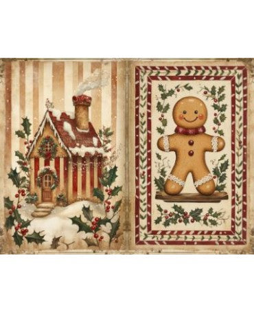 Papel Seda A4 Navidad Vintage cocina 7 1