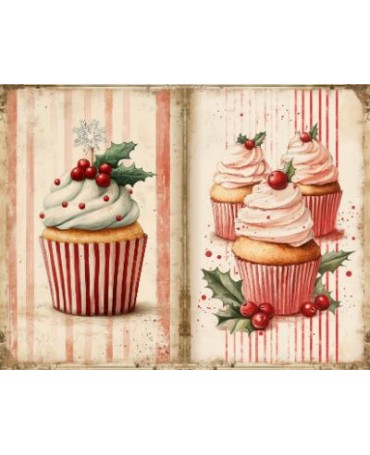 Papel Seda A4 Navidad Vintage cocina 11 1