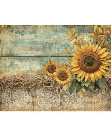 Papel Seda A4 Rustic Autumn Girasoles 1 1
