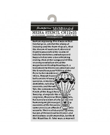 STENCIL Stamperia 12x25cm Voyages Fantastiques Above the Clouds 1