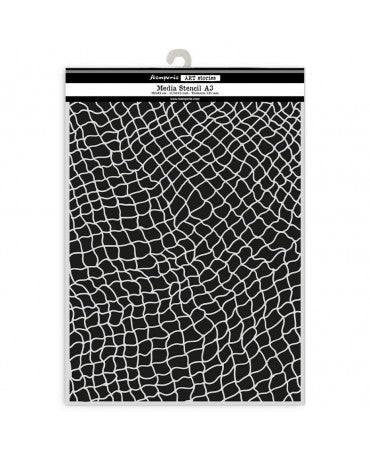 STENCIL Stamperia A3 Art Stories Fishing Net 1