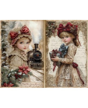 Papel Seda A4 Navidad Vintage 12 1