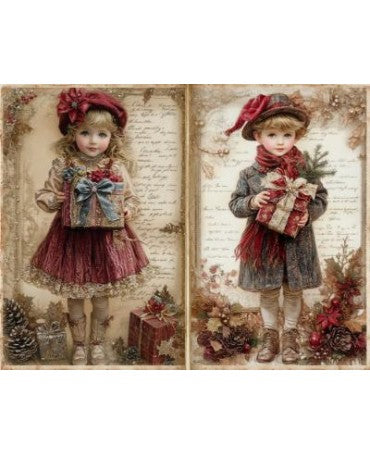 Papel Seda A4 Navidad Vintage 13 1