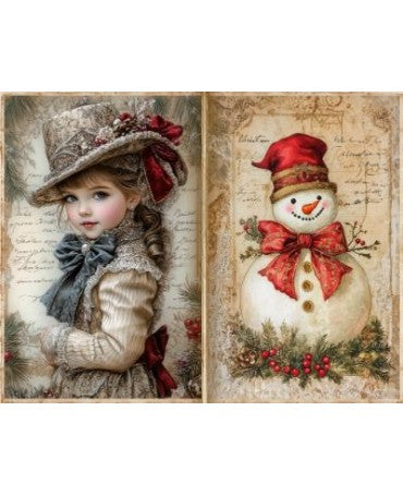 Papel Seda A4 Navidad Vintage 15 1