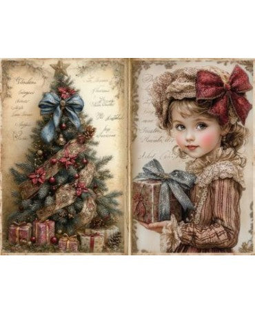 Papel Seda A4 Navidad Vintage 19 1