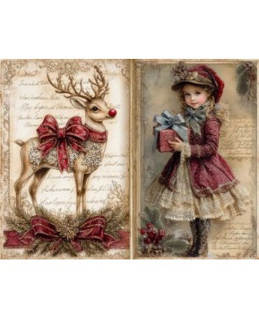 Papel Seda A4 Navidad Vintage 20 1