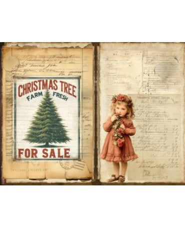 Papel Seda A4 Navidad Vintage 24 1