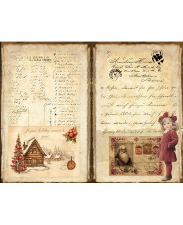 Papel Seda A4 Navidad Vintage 30 1