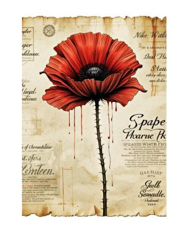 Papel Seda A4 Amapolas 34 1