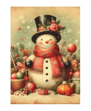Papel Seda A4 Navidad Vintage 35 1