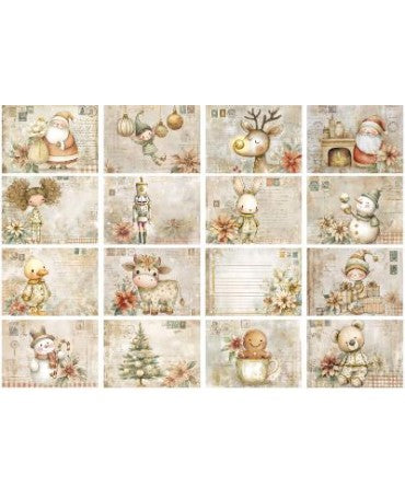 Papel Seda A3 Navidad Dibujo Sepia 1 1