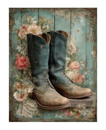 Papel Seda A4 Granja 16 Botas 1