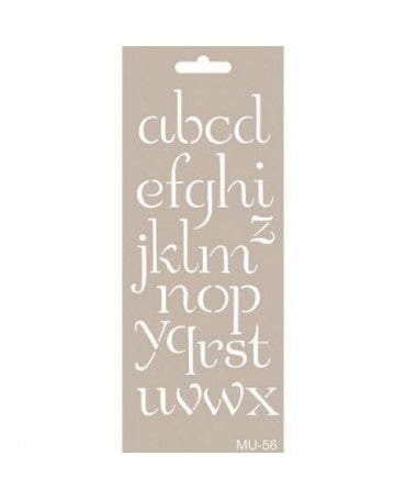 Stencil mix media Cadence 10x25 MU056 Abecedario 1