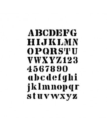 Stencil Cadence 21x30 Letras Cargo 1