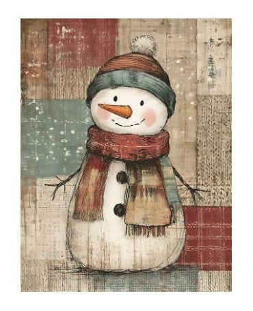 Papel Seda A4 Navidad Dulce 47 Muñeco Nieve 1