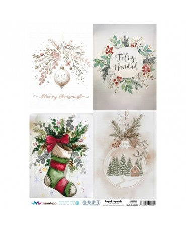 Papel Arroz SOFT A3 5915 Navidad 1