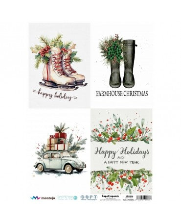 Papel Arroz SOFT A3 5914 Navidad 1