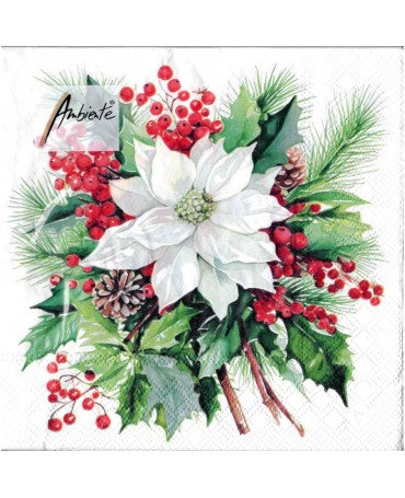 Servilleta POINSETTIA Bouquet 1