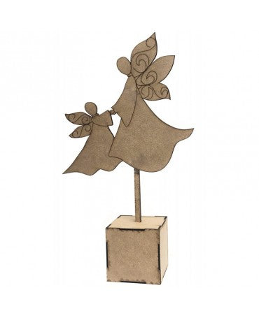 Madera Silueta DM Angelito + cubo 1