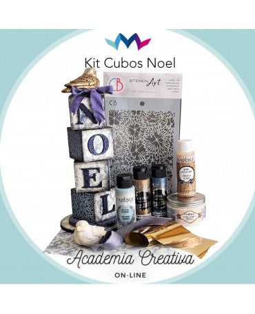 Madera KIT CUBOS NOEL + VÍDEO TUTORIAL ACADEMIA CREATIVA MONTEJO 1