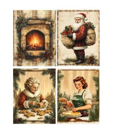 Papel Seda A4 Navidad Rústica 70 pack 4 1