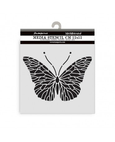 STENCIL Stamperia 12x12 cm Quiet Days Butterfly 1