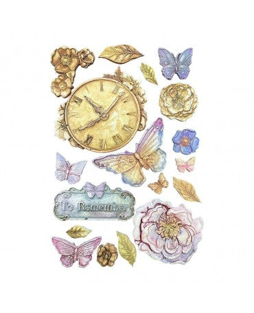 Molde STAMPERIA silicona A5 Quiet Days Clock 2