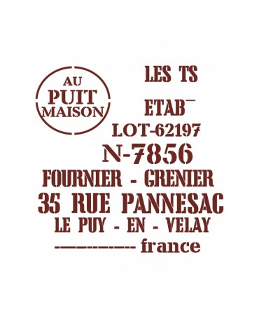 Stencil MISS 21x28cm MNL016 1
